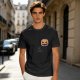 Olive Green T-Shirt with Halloween Jack-o'-Lantern and Skull Print