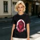 Olive Green T-Shirt With Cartoon D20 Vampire Graphic