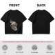 Olive T-Shirt With Party Skull Wearing Pink Shutter Shades