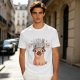 Olive T-Shirt With Funny Pug Graphic And 'I May Be Stupid' Text