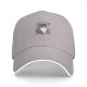 Black Baseball Cap With Disappointed Cat Graphic Print