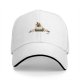 Black Baseball Cap With Peeking Chicken Graphic Design
