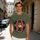 Olive T-Shirt With Plagued By Anxiety Plague Doctor Graphic