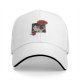 Black baseball cap with 'I don't wanna adult' cat graphic