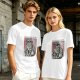 Olive T-Shirt with Cool Sunglass Wearing Tabby Cat Graphic