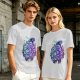 Olive T-Shirt with Devil Fruit Swirl Art Print