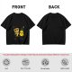 Olive T-shirt with Cute Pizza and Pineapple Cartoon Print