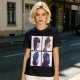 Olive T-Shirt With Four Gorillaz Character Portraits Print