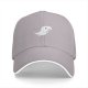 Black Baseball Cap With Cute Running T-Rex Dinosaur Graphic