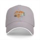 Black baseball cap with retro chicken nuggets graphic print