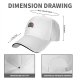 Black baseball cap with retro graphic print design
