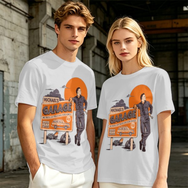 Michael's Garage Horror Themed Graphic T-Shirt