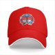 Black baseball cap with soccer panda and bear 'Goal Getters' graphic