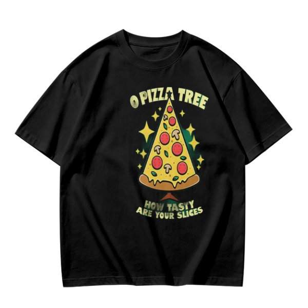 O Pizza Tree How Tasty Are Your Slices Funny Graphic T-Shirt