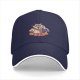 Black Baseball Cap With Raccoon, Opossum And Skunk Graphic Print