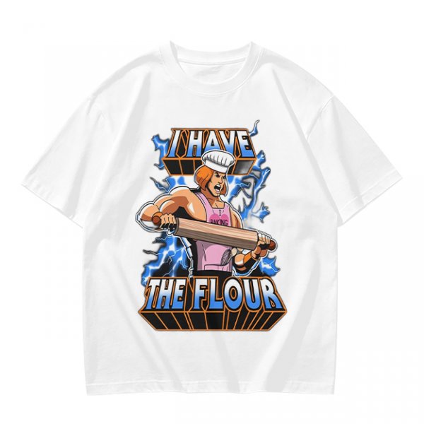 I Have The Flour He-Man Chef Parody Graphic T-Shirt