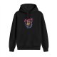 Black Hoodie With Retro Chocobo Graphic Print