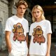 Olive Green Retro Graphic T-Shirt with "I Hate People" Print