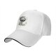 Black baseball cap with 'Have A Rice Day' kawaii rice bowl graphic