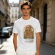 Olive t-shirt with cute capybara 'I'm capy-pletely fine' graphic