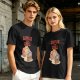 Catflix and Chill Orange Cat Watching TV Graphic T-Shirt