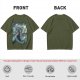Olive T-Shirt With Sorcerer Mickey Starry Night Artwork
