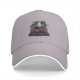 Black Baseball Cap With Giant Monster Cat Cityscape Art Print
