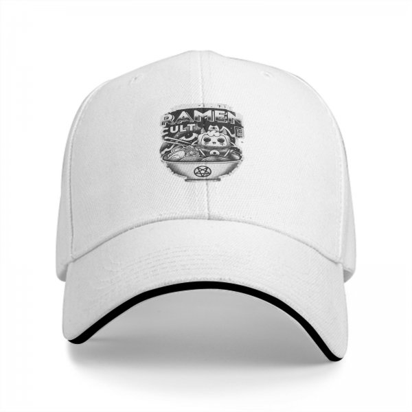 Black baseball cap with Ramen Cult graphic print