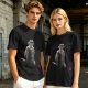 Olive T-Shirt Featuring Princess Mononoke Warrior Artwork