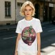 Olive T-shirt with Cartoon Cactus Free Hugs Desert Print