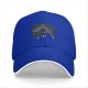 Black Baseball Cap With Monster Face Graphic Design