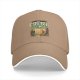 Black Baseball Cap With Coffee And Mountain Sunrise Graphic