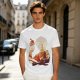 Anime Fire Bender Silhouette Graphic T-Shirt