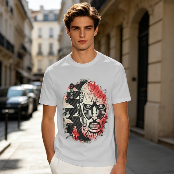 Attack on Titan Colossal Titan Graphic Olive T-Shirt