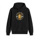 Black hoodie with angry owl graphic and 'I don't give a hoot' text