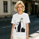 Olive T-Shirt With Panda Balancing Ramen Bowl Print