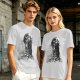 Olive T-Shirt With Dark Grim Reaper And Skull Pile Graphic