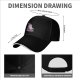 Black baseball cap with anxious unicorn and magical text design