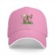 Black baseball cap with giant robot and small figures graphic