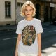 Olive Green T-Shirt With Detailed Monster Dragon Print