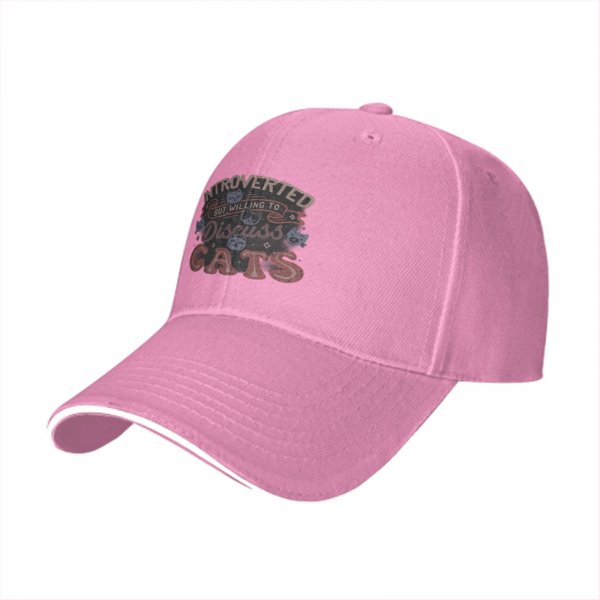 Introverted But Willing To Discuss Cats Baseball Cap