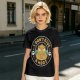 Owl giving middle finger funny graphic olive green t-shirt