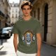 Olive t-shirt with 'I'm a Hot Mess' melting earth graphic