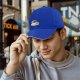 Black Baseball Cap With Coffee Cup And Cookies Graphic