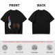 Olive T-Shirt With Uncle Sam Hat And Fast Food Graphic Print