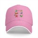 Black baseball cap with fantasy dice warrior characters print