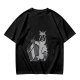 Olive T-Shirt With Cool Cat Wearing Sunglasses Knocking Over Potted Plant