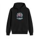 Black hoodie with One Piece Going Merry pirate ship graphic