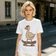 Olive T-Shirt Featuring a Cool Duck Wearing Sunglasses Riding a Skateboard