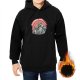 Highly Motivated Raccoon Graphic Black Hoodie